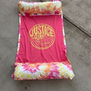 Justice Tie-Dye Beach Mesh Hammock Lounger Pool Float